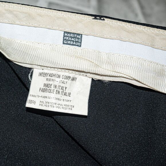 MARITHE FRANCOIS GIRBAUD Size 26 Crop Trouser Pants in Black Made in Italy - Picture 4 of 6